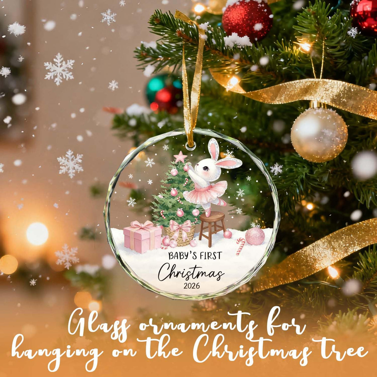 Baby Girl First Christmas Ornament D11798
