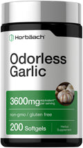 Odorless Garlic Softgel Supplement 200 Pills T271