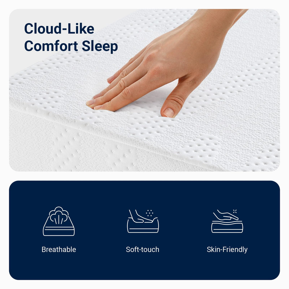 6 Inch Gel Memory Foam Twin Mattress B3856