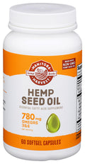 Hemp Seed Oil Softgel Capsules, 60 Count F726703
