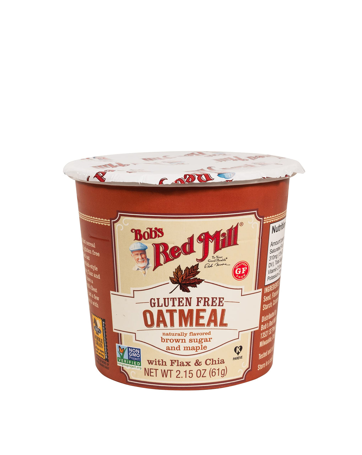 Maple & Brown Sugar Oatmeal Cup, 2.15 Ounce (Pack of 12) D820719