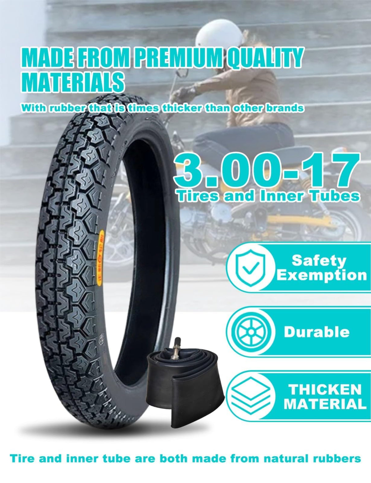 17 Dirt Bike Tire and Tube Set P5885