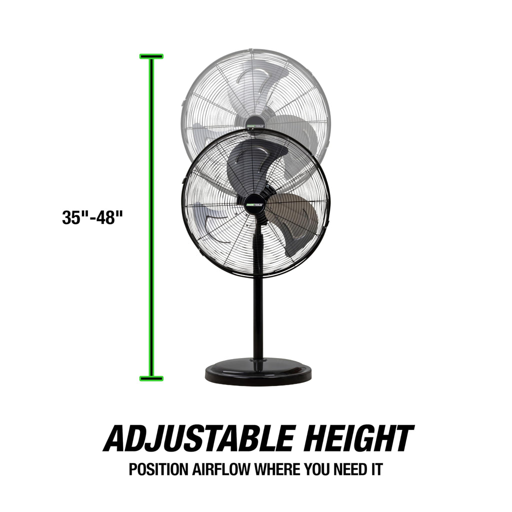 Adjustable 20 Inch Oscillating Pedestal Fan N943494