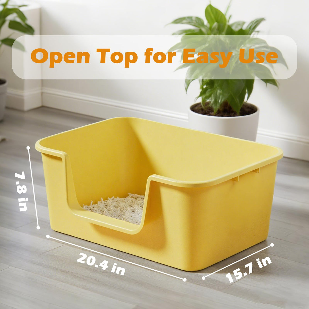 Low Entry High Sides Cat Litter Box C4768