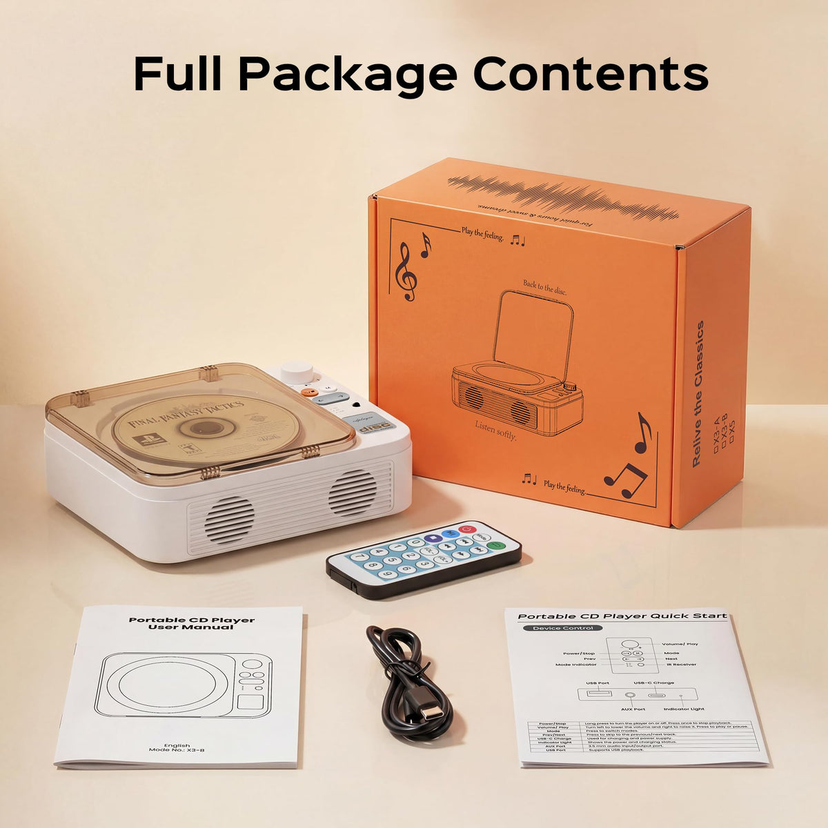 Portable CD Player with Bluetooth Q2656