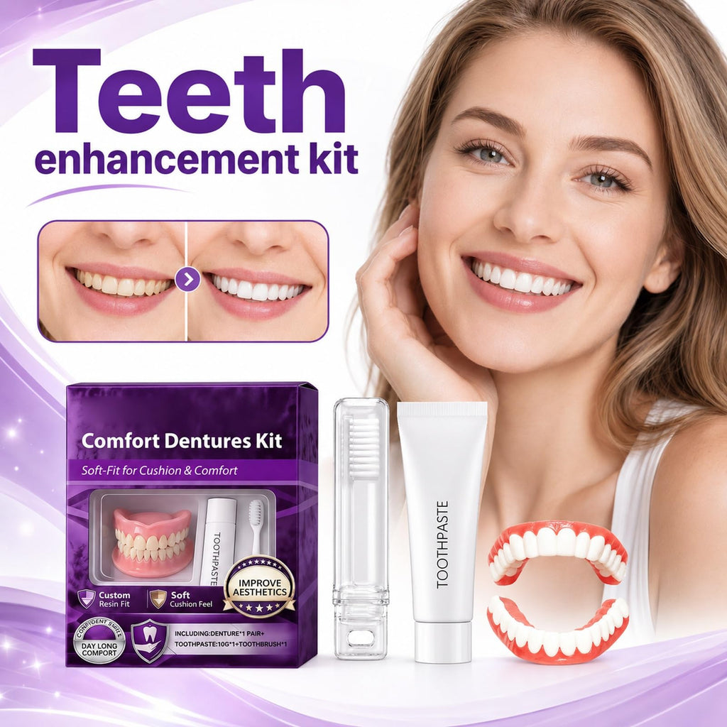 Silicone Dentures Upper & Lower Set J559329