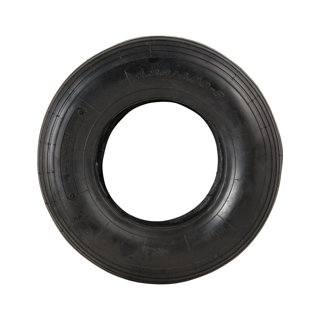 4.80/4.00-8" Ribbed Tread Pneumatic Tire and Inner Tube Set I65791
