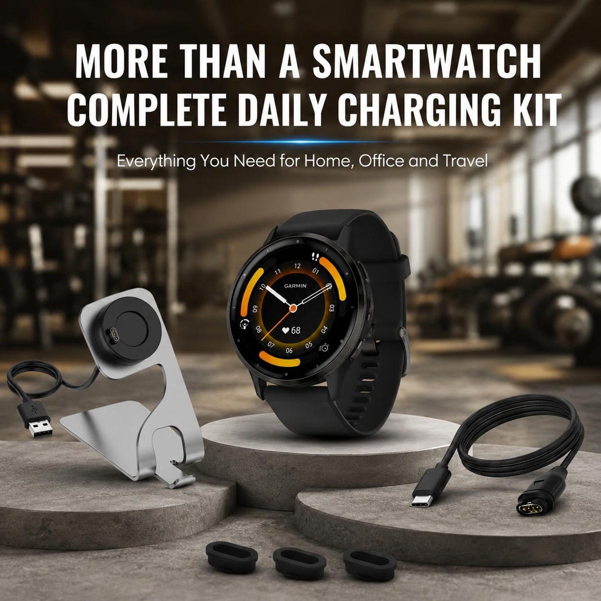 Black 45mm GPS Smartwatch G6791
