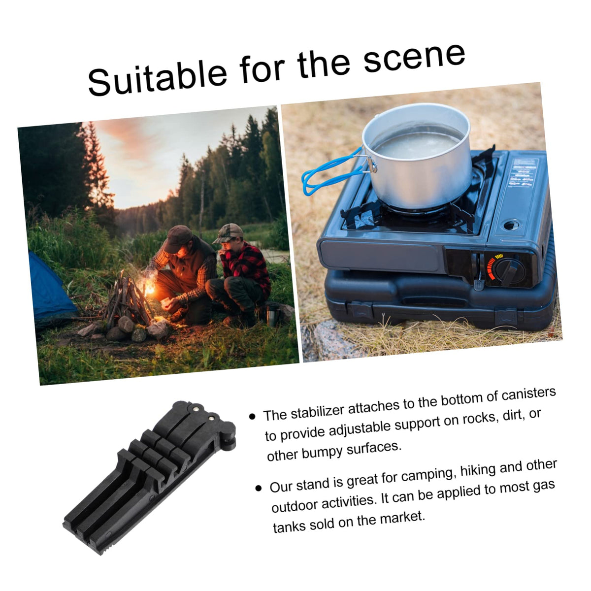 Folding Camping Gas Tank Stand Tripod Stabilizer V423699