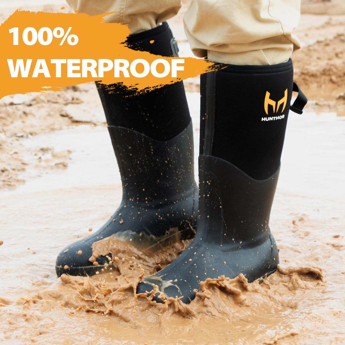 Steel Toe Rubber Work Boots A936248