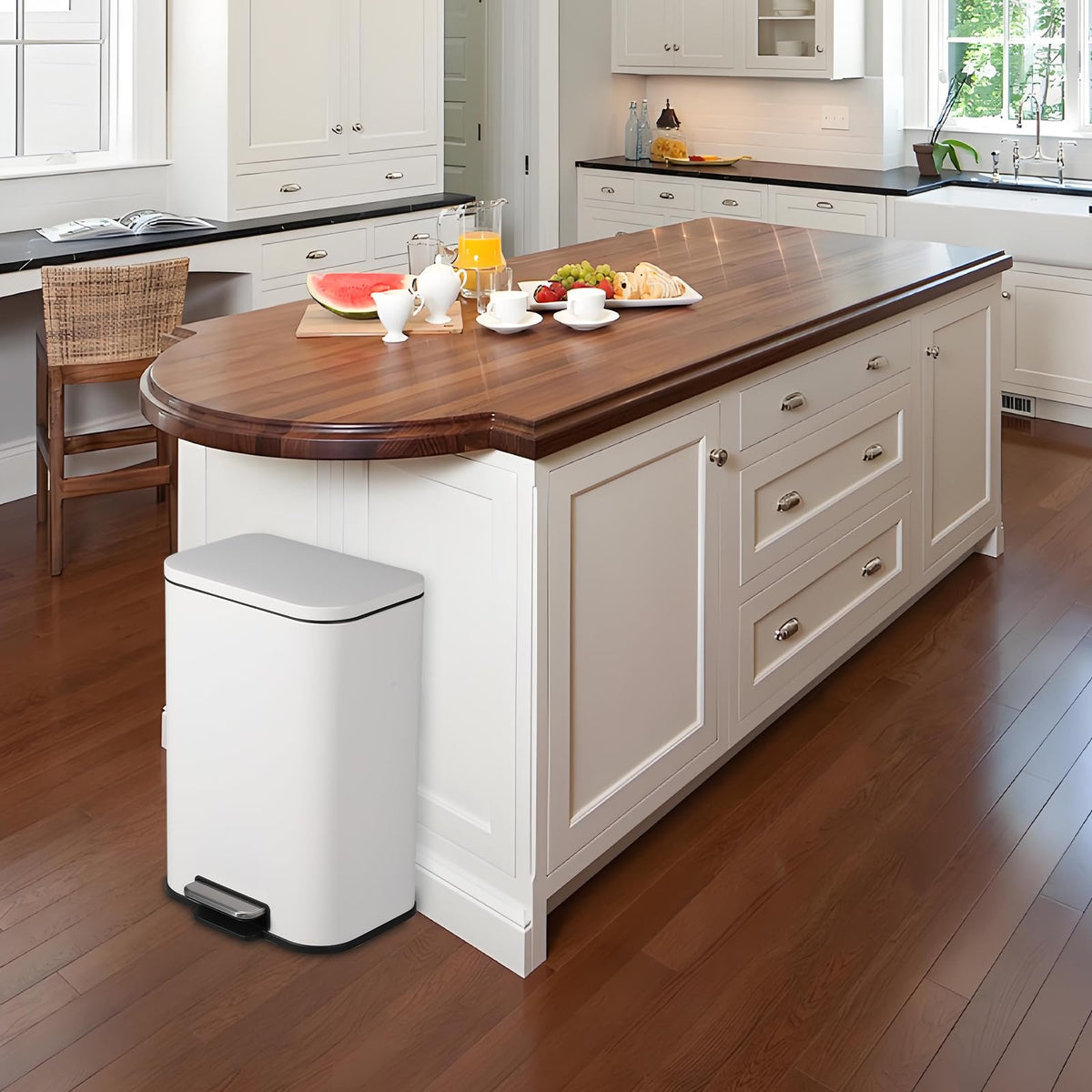 13.2 gal Stainless Steel Kitchen Trash Can K357