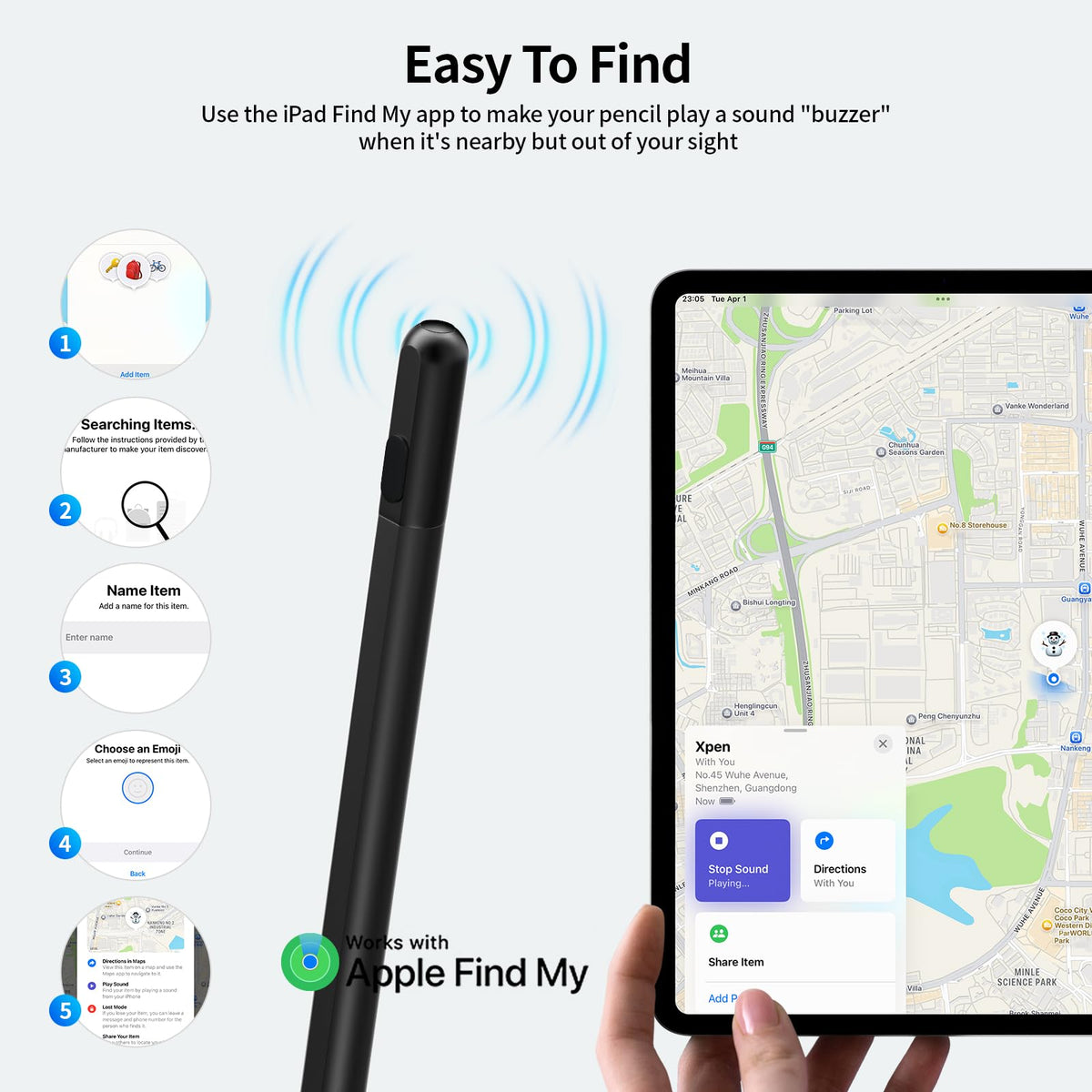 Black iPad Pencil E9562
