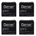 6V 210AH Dual Terminal SLA Replacement Battery 4 Pack E48158