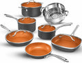 12 Pc Titanium Ceramic Nonstick Cookware Set Z5404