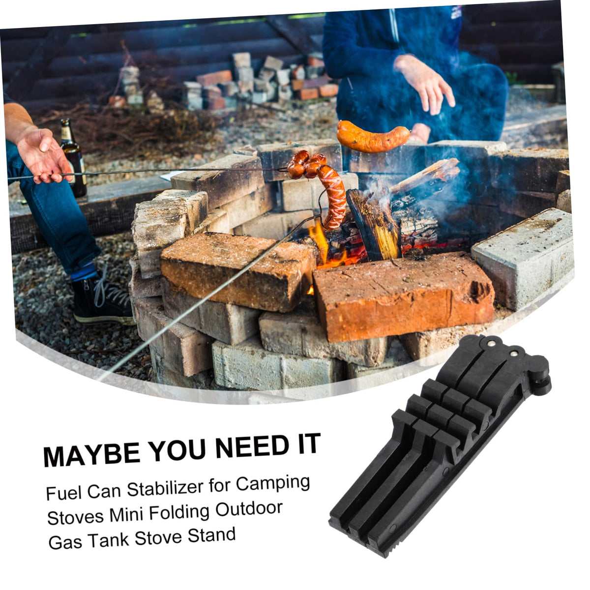 Folding Camping Gas Tank Stand Tripod Stabilizer V423699