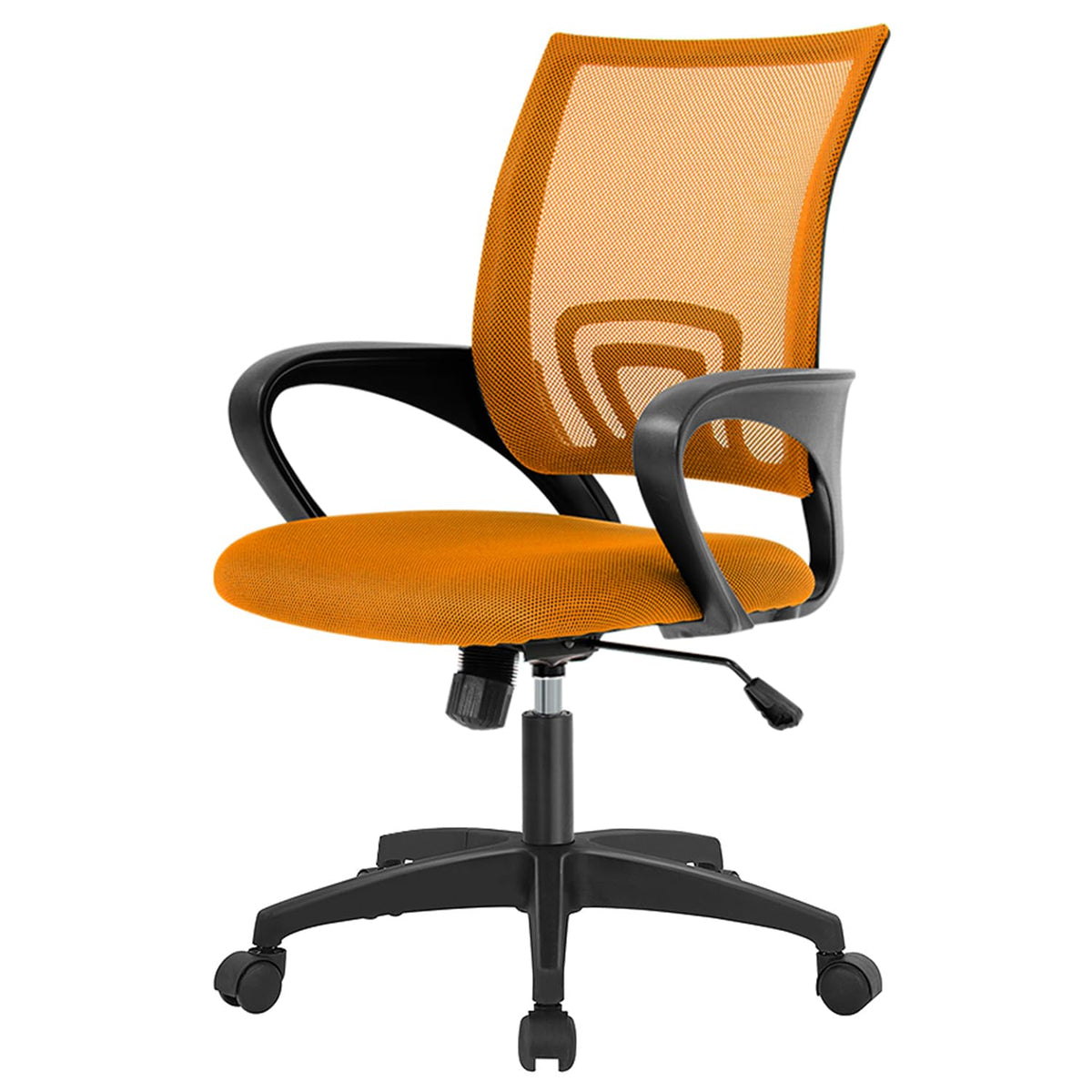 Orange Mesh Ergonomic Office Chair with Lumbar Support R11932