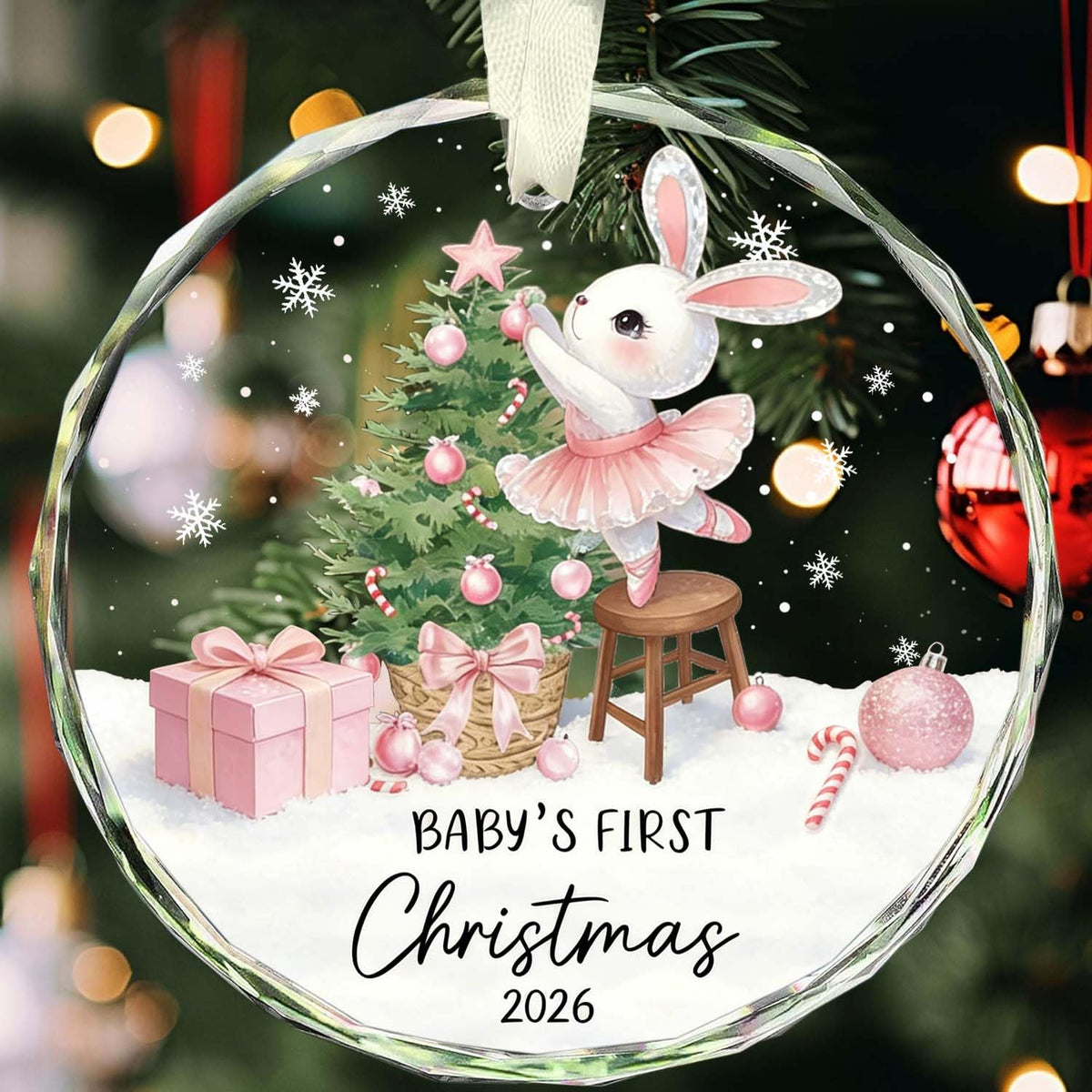 Baby Girl First Christmas Ornament D11798