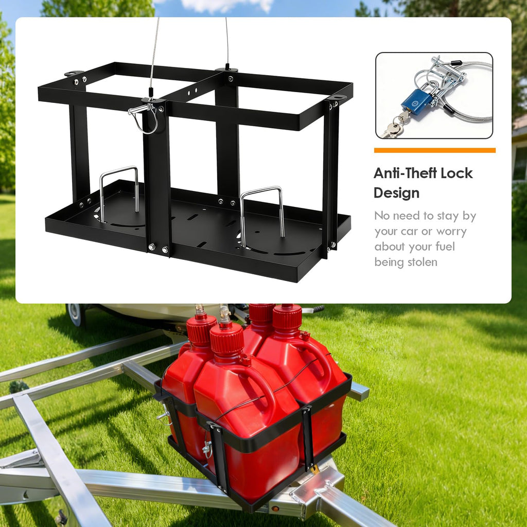Gas Can Holder with Locking Strap H5298