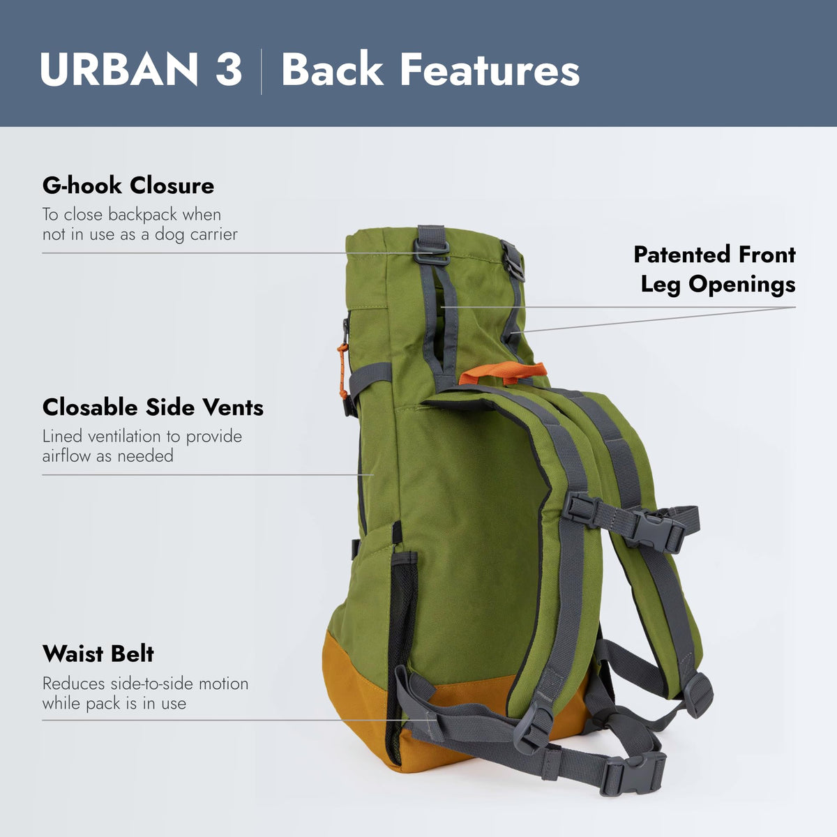 Small Backpack-Style Dog Carrier K8778