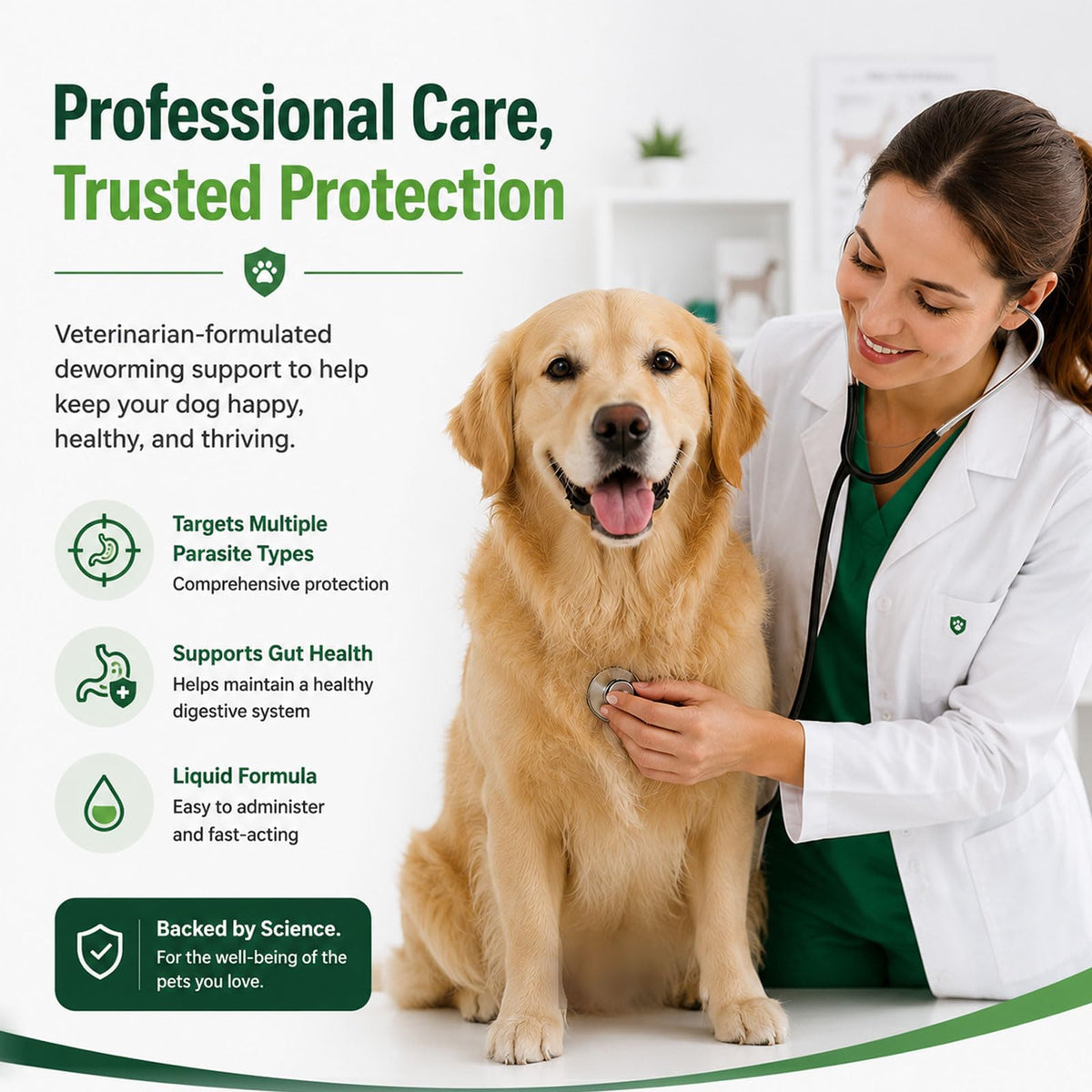 Liquid Broad Spectrum Dog Dewormer 120ml W155