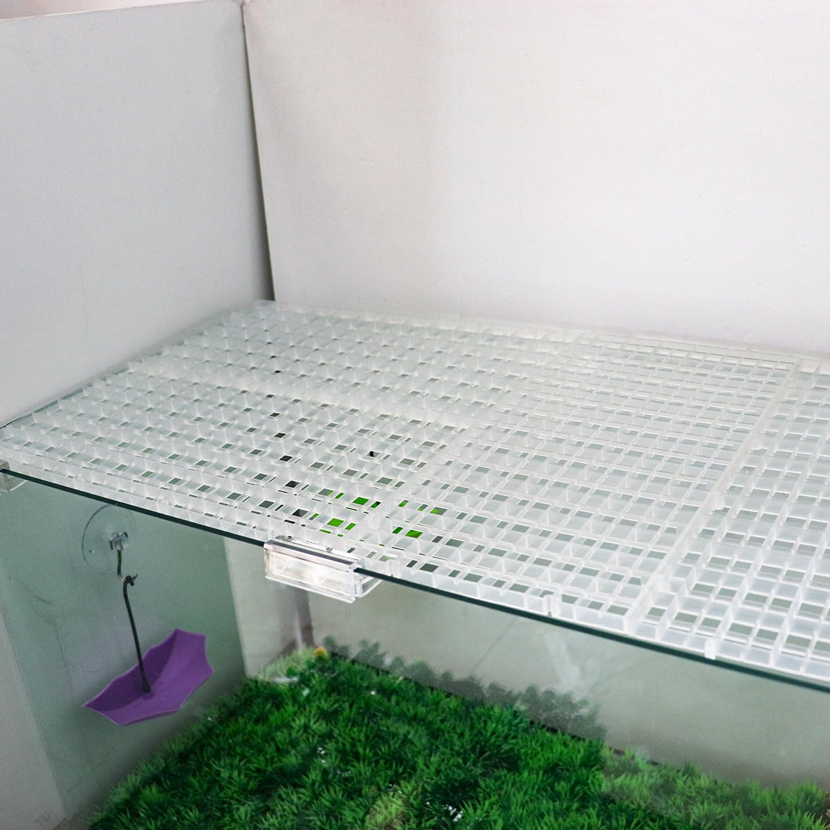 8 Pack Transparent Acrylic Aquarium Lid with Clips T1001