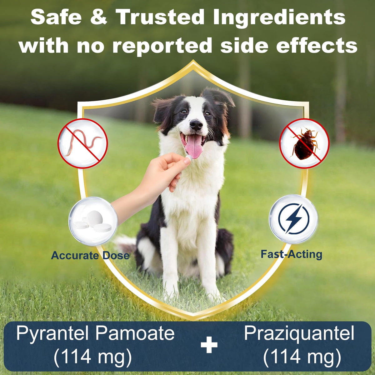 7-Way Dewormer for Dogs, 30 Tablets F614