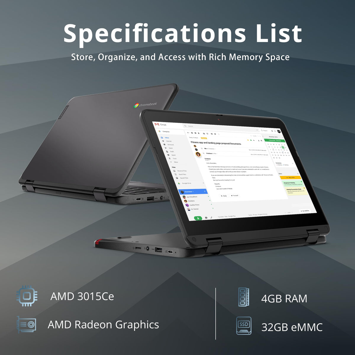 11.6" 2-in-1 Touchscreen Chromebook B624428