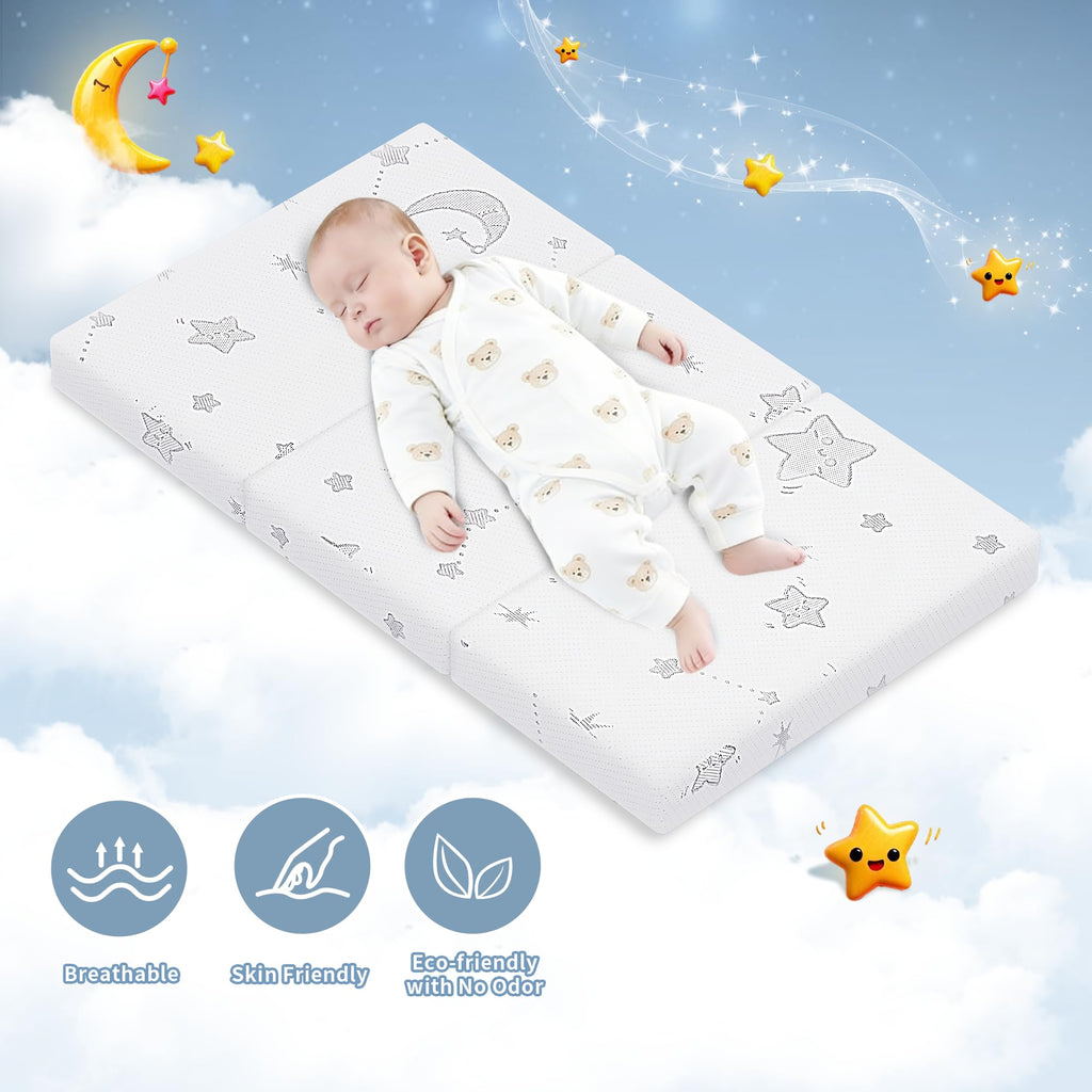 Portable Pack and Play Mattress with Washable Cover W54545