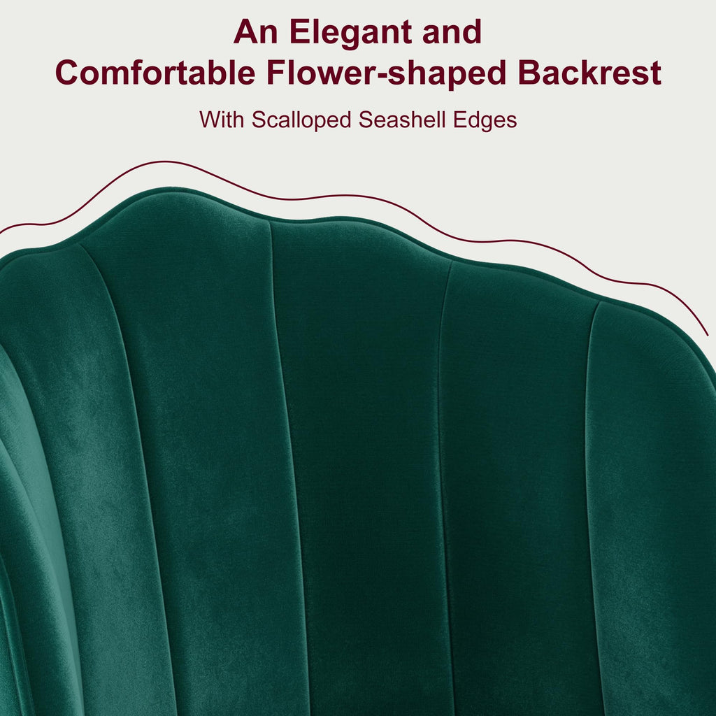 Velvet Dining Chairs Set of 2 Green G5710