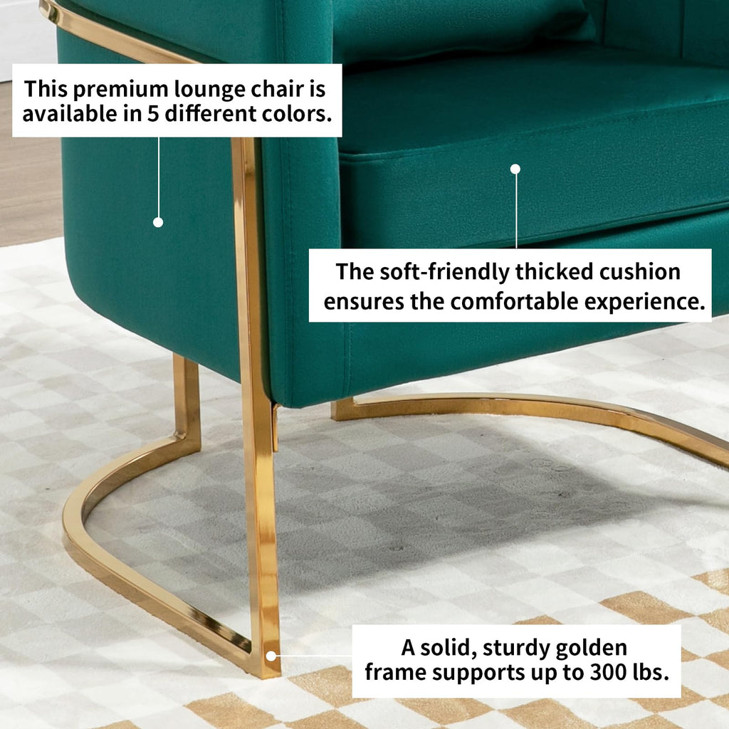 Velvet Accent Chairs Set of 2 Green B4385