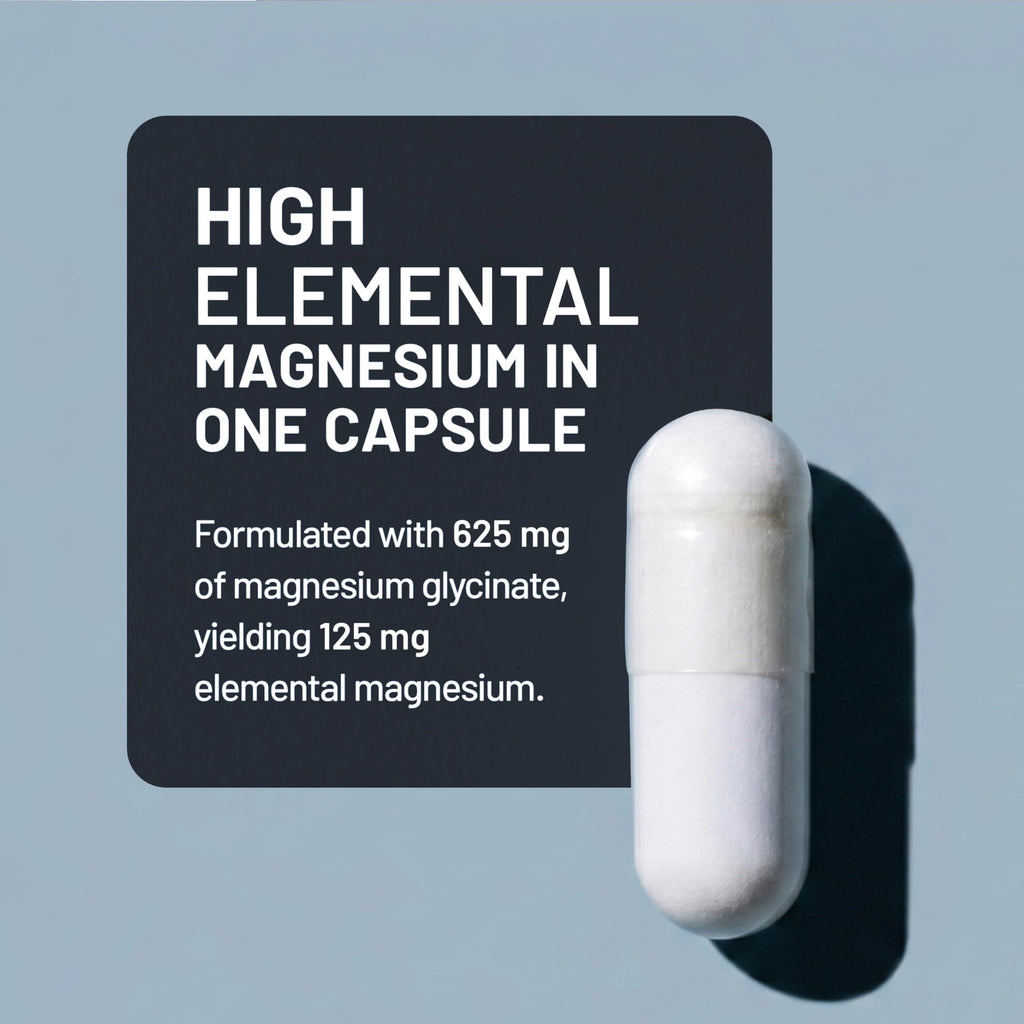 Magnesium Glycinate 625 mg Vegan 30 Capsules H12208