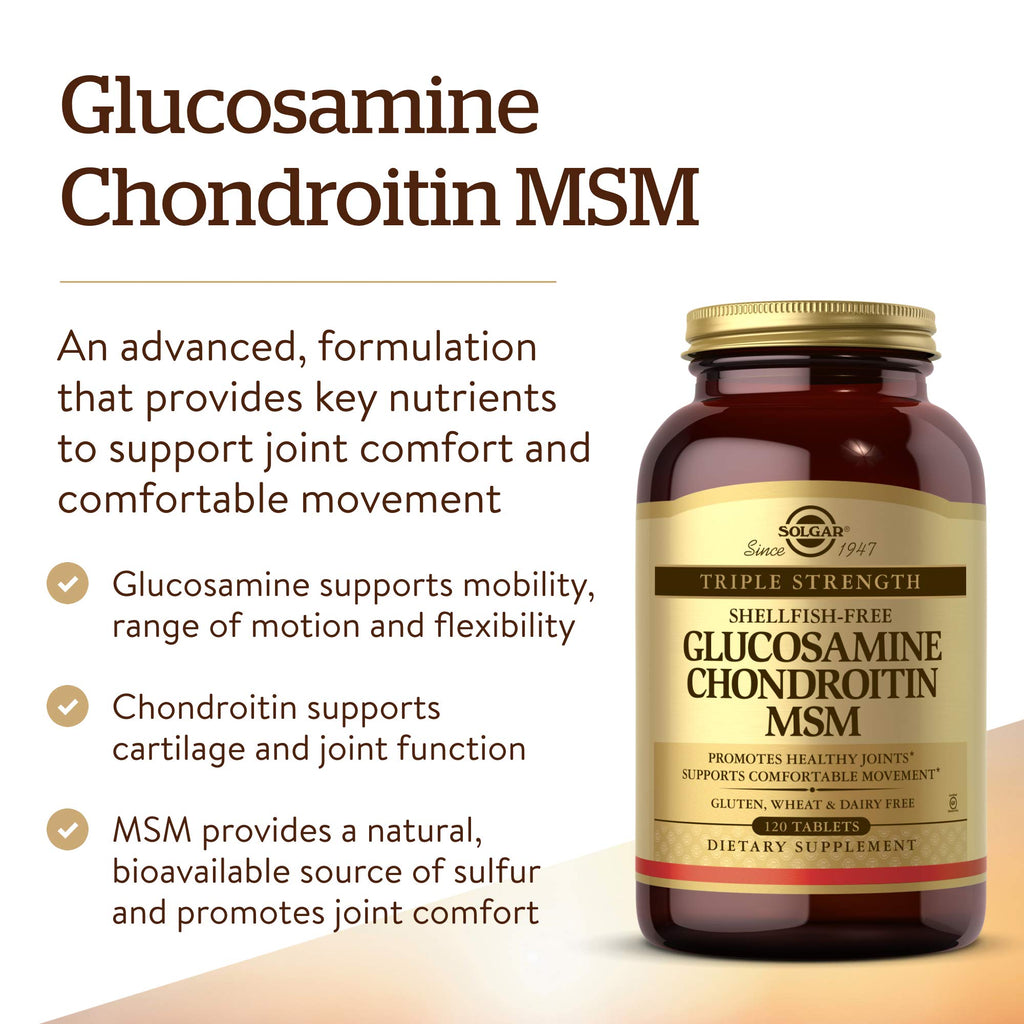 120 Tablets Glucosamine Chondroitin MSM U9068