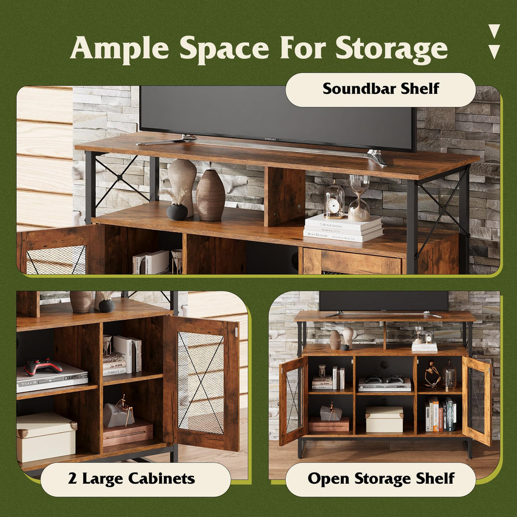 43 Inch TV Stand with Storage Cabinet J893635