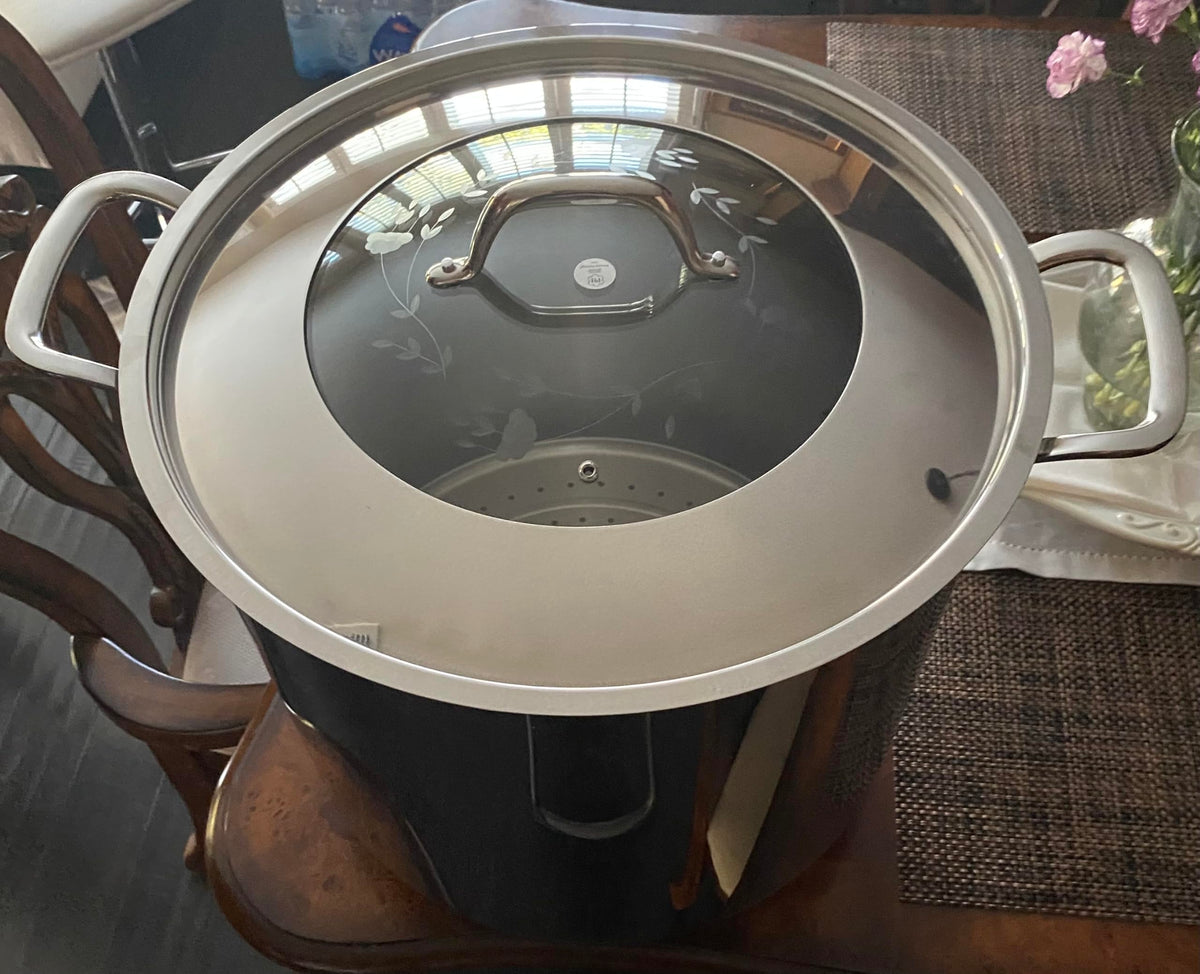 Stainless Steel 60-qt Stockpot with Steaming Rack E28126