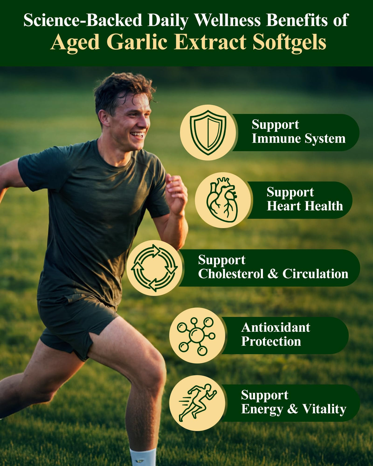 Odorless Garlic Supplement 300 Softgels G418