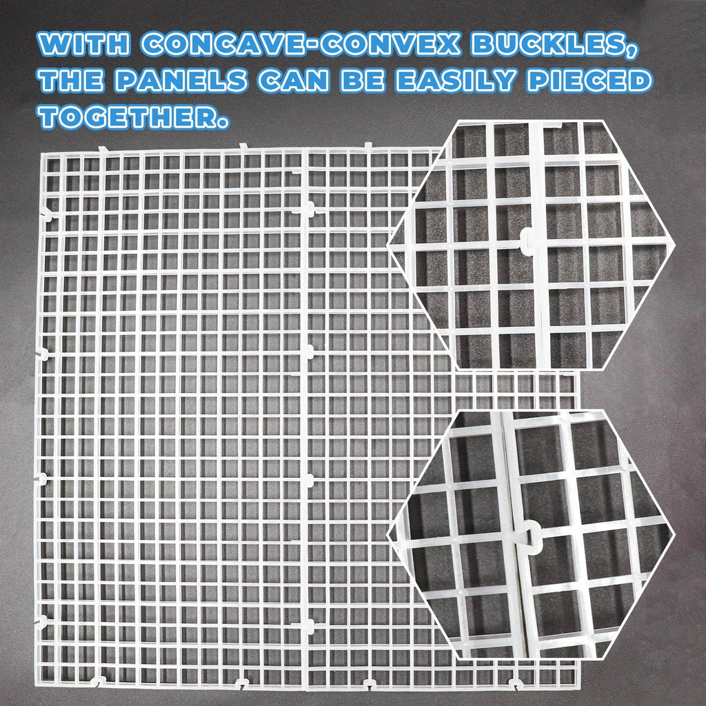 8 Pack Transparent Acrylic Aquarium Lid with Clips T1001