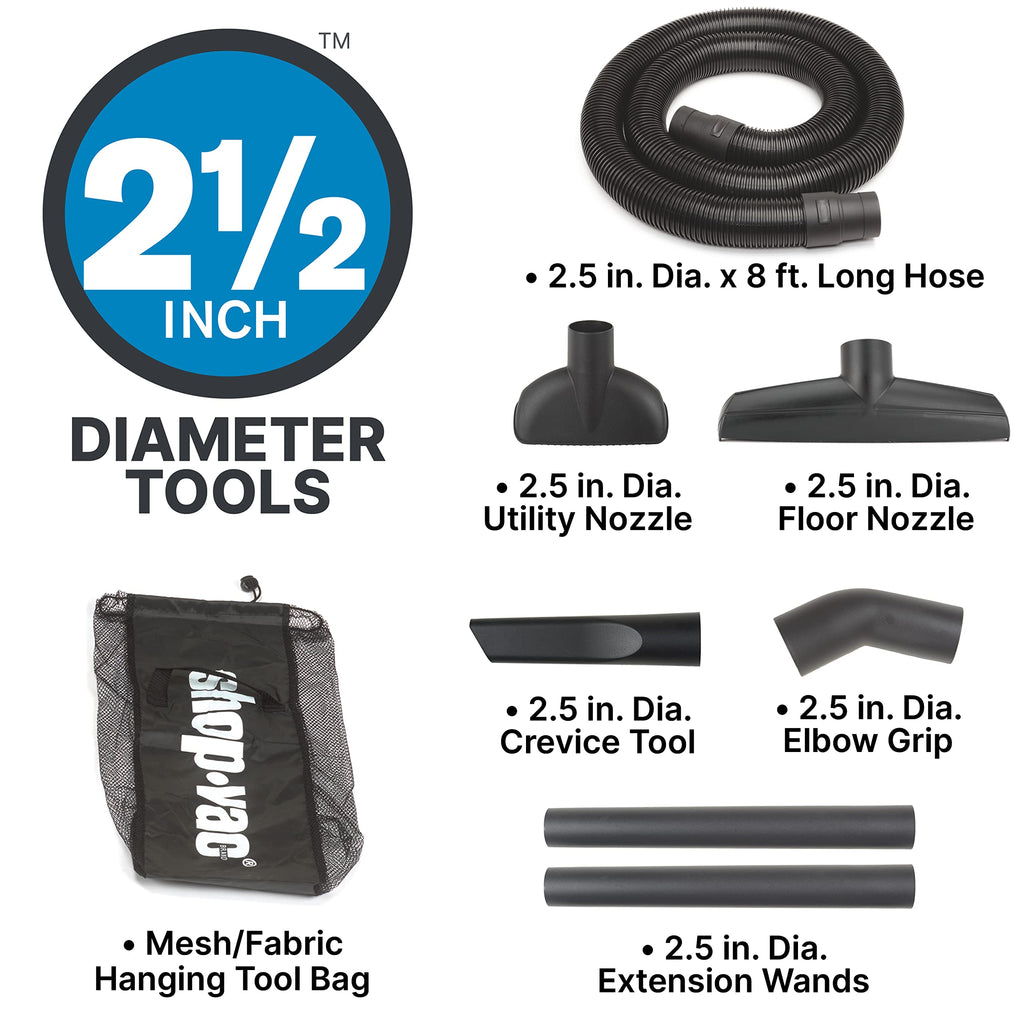 16 Gallon 6.5 Peak HP Wet/Dry Vac with Blower I24812