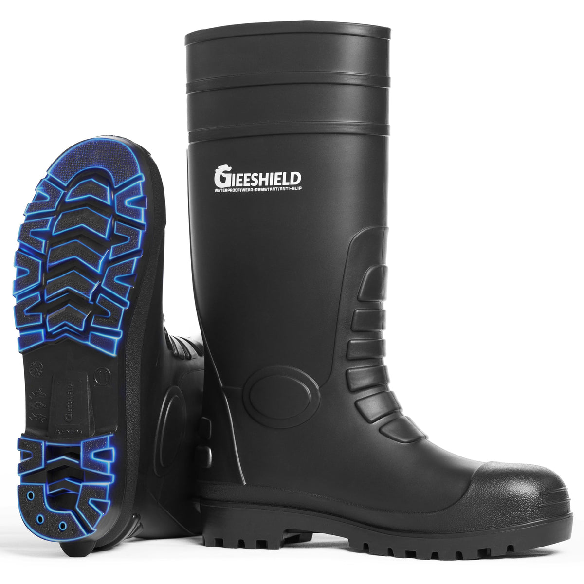 PVC Waterproof Slip-Resistant Rubber Tall Knee Boots X285306