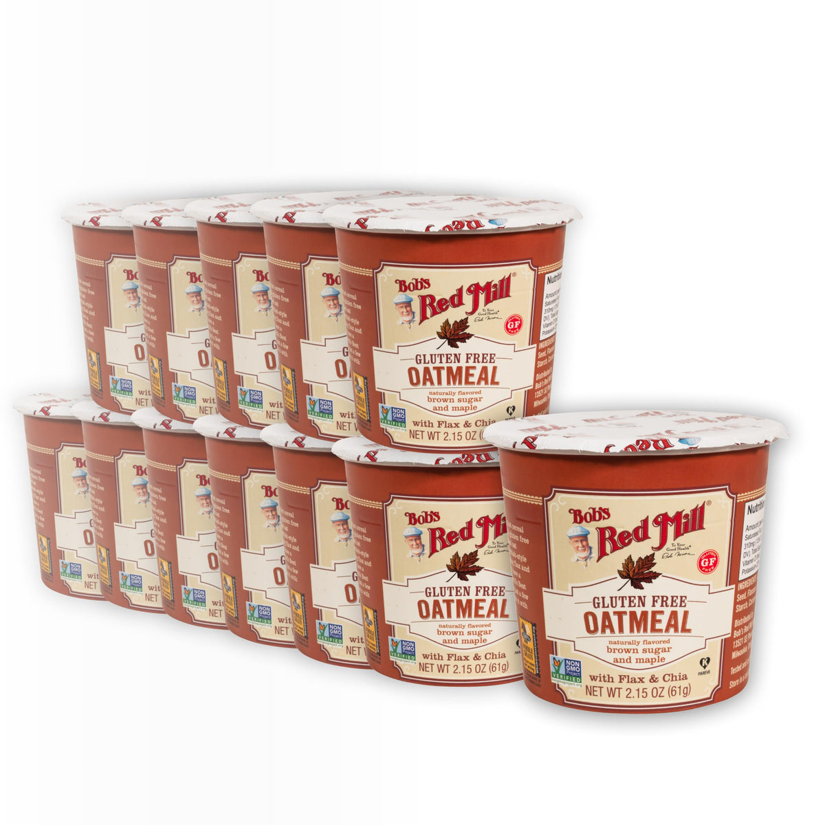 Maple & Brown Sugar Oatmeal Cup, 2.15 Ounce (Pack of 12) D820719