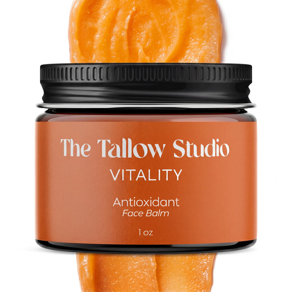 Tallow Face Balm with Cacay Oil, Frankincense & Astaxanthin 1 oz O2129