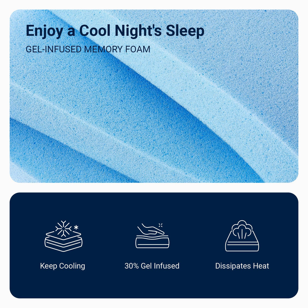 6 Inch Gel Memory Foam Twin Mattress B3856