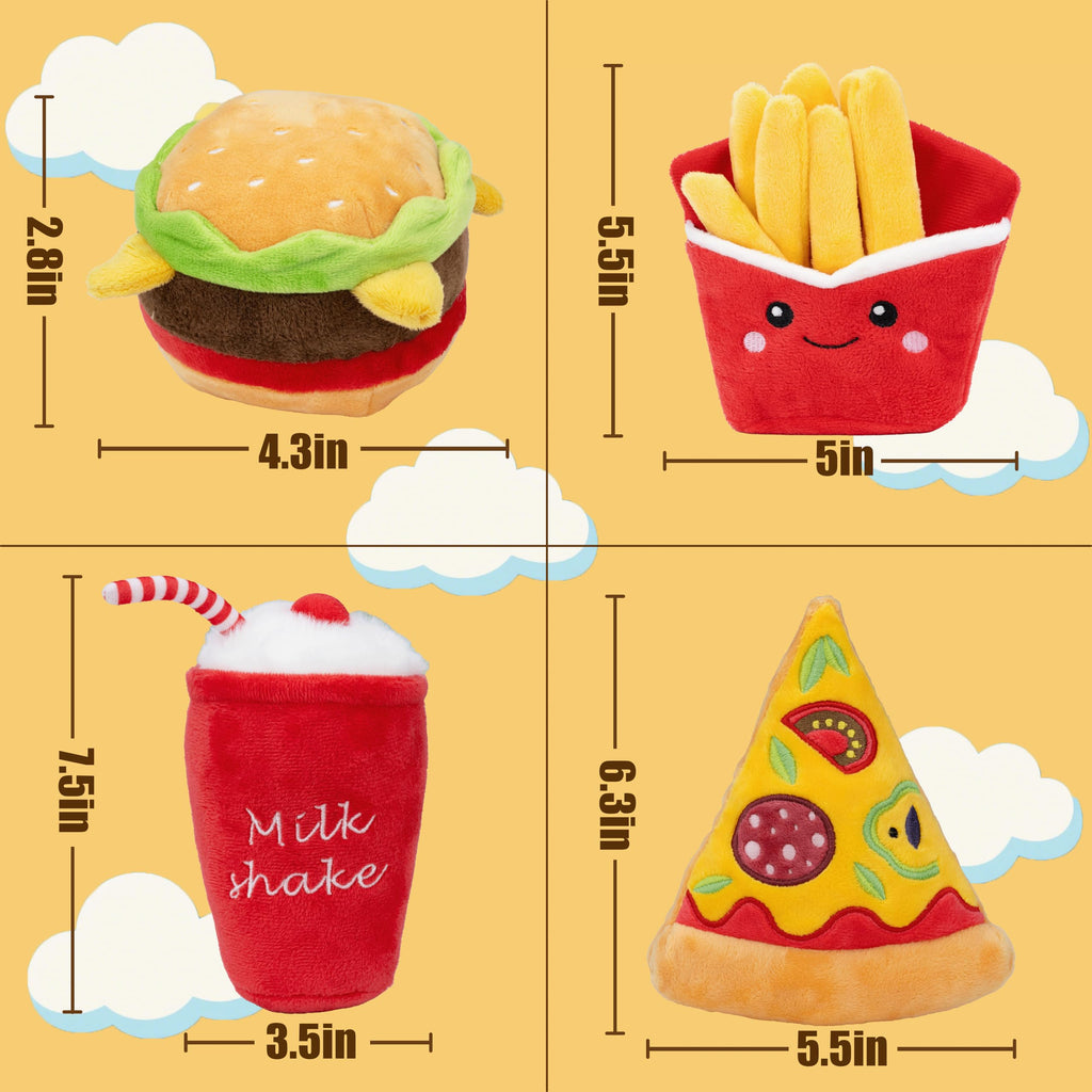 Plush Food Shaped Dog Toy with Squeaker R935