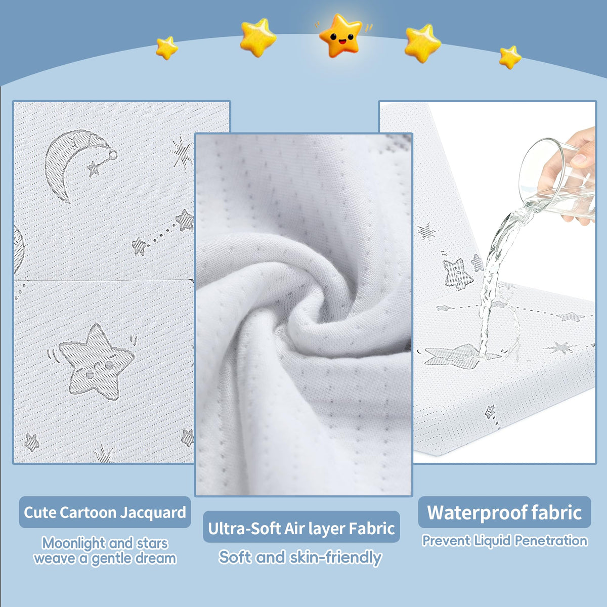 Portable Pack and Play Mattress with Washable Cover W54545