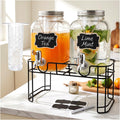 1-Gallon Beverage Dispenser 2 Pack with Stand N114