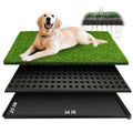 34''X23'' Artificial Turf Dog Grass Pad with Tray R625384