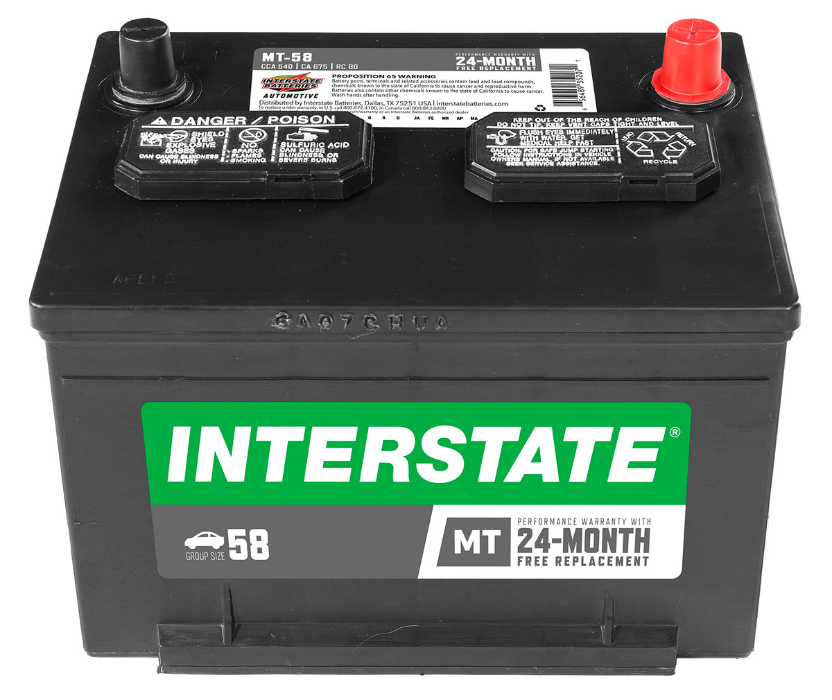 12V 540 CCA Automotive Battery C97587
