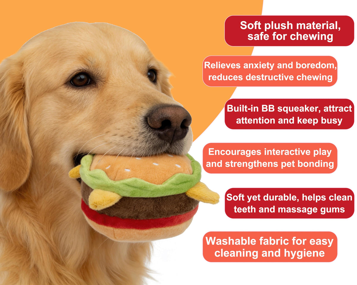 Plush Food Shaped Dog Toy with Squeaker R935