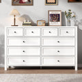 White 10 Drawers Dresser J8631