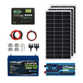 12V 100Ah LiFePO4 Solar Power Kit with 300W Mono Solar Panels L858
