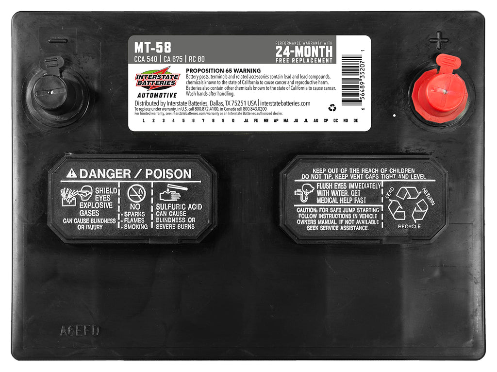 12V 540 CCA Automotive Battery C97587